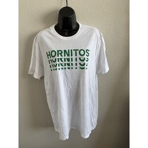 Hornitos Tequila Green and White Cotton T Shirt NWOT Medium
